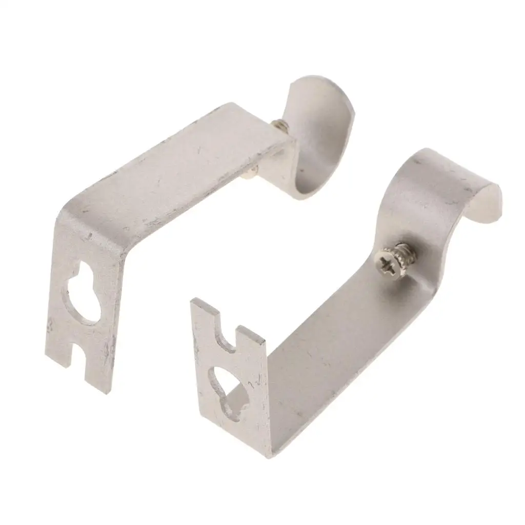 Set of 2 Window Drapery Curtain Rod Bracket Holder for 0.62 inch Rod,Heavy Duty