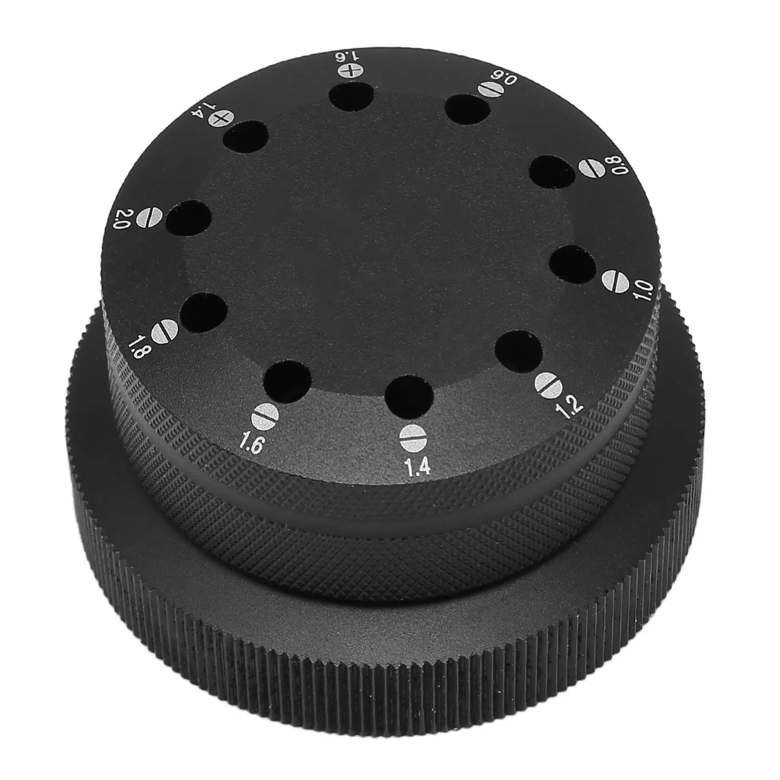 Screwdriver Base Professional Multifunctional Display Watch Screwdriver Rotating Base Black