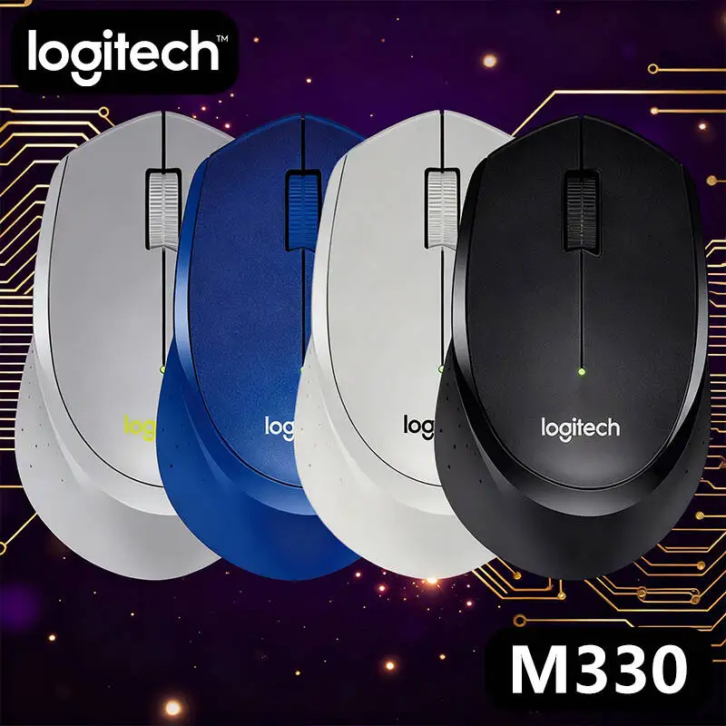 

Logitech M330 Wireless Mouse, Silent Clicks, 2.4GHz Stable Signal, Ergonomic, Extended Battery, Mac/Laptop