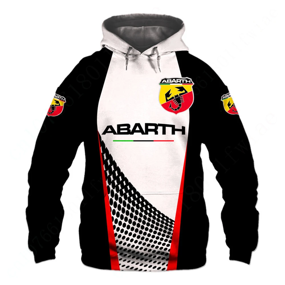 Abarth 남녀공용 캐주얼 지퍼 후드, 3D 프린팅 필수품 풀오버, 하라주쿠 맨투맨 탑, 유니섹스 의류, 애니메이션 후드