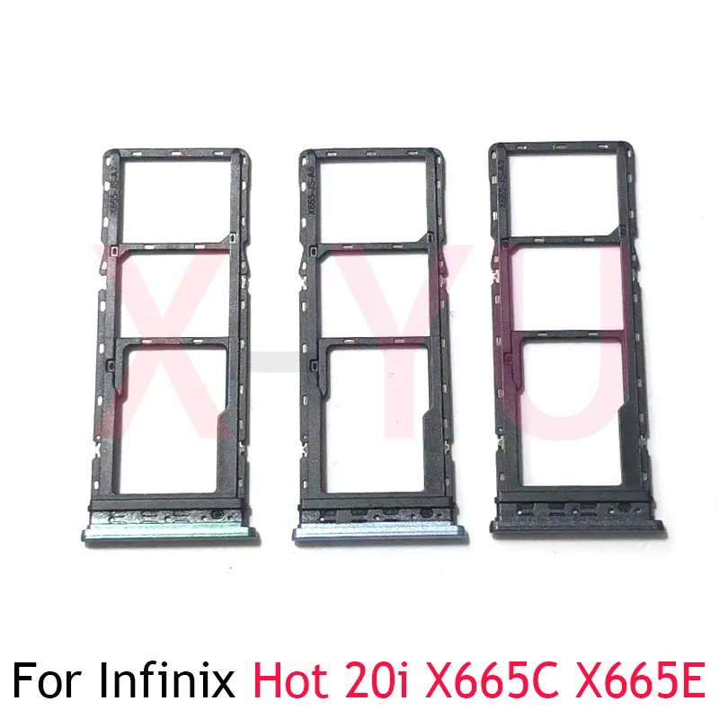 Soket pembaca kartu Sim, untuk Infinix Hot 12i X665B / Hot 20i X665 X665C X665E