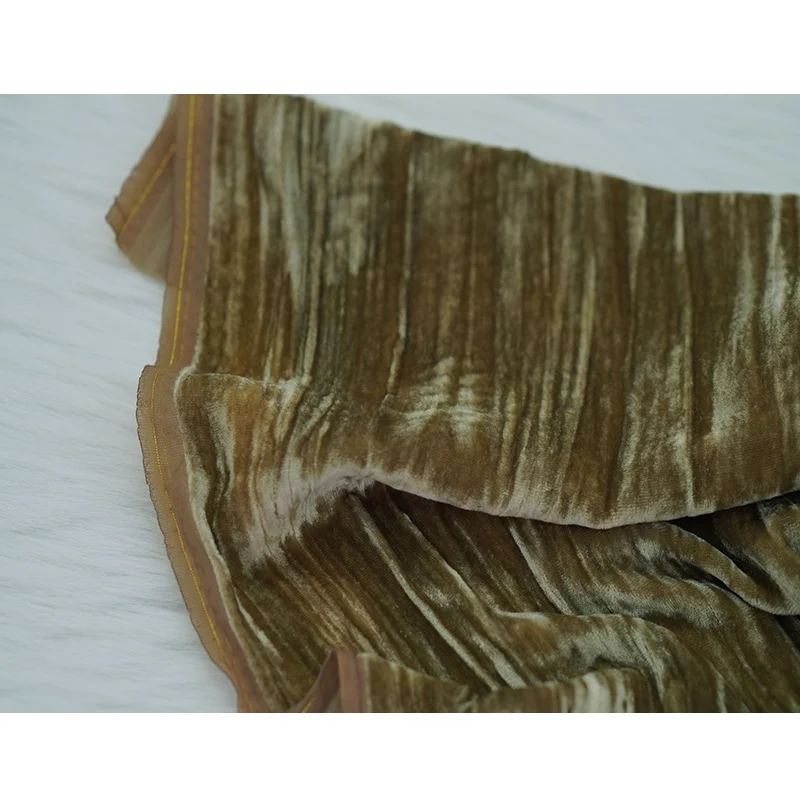 Gold Velvet Fabric …