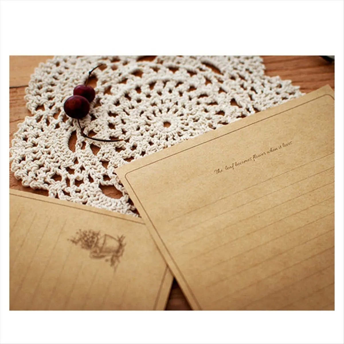 A20I 12 Pcs Vintage Paper Writing Paper European Style Paper for Letter Writing Letter Paper Stationery Number 8