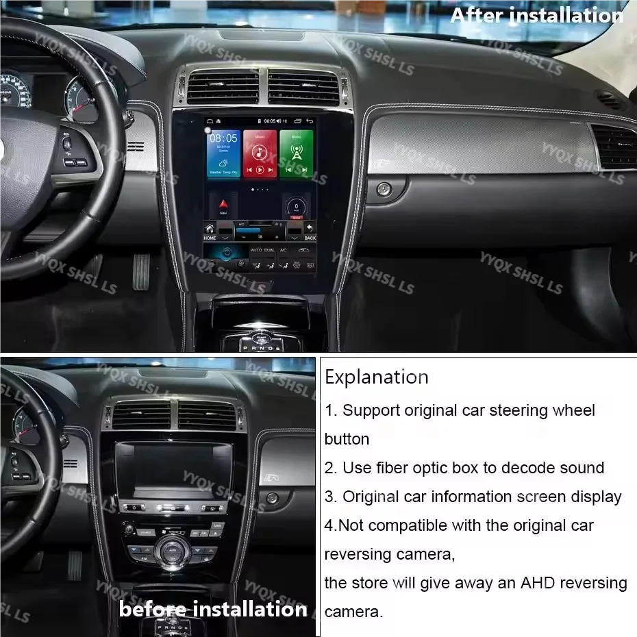 

for Jaguar XK XKR XKR-S 2006-2013 Android 14 Style Car Audio Car GPS Navigation for Car Multimedia Stereo Apple Carplay