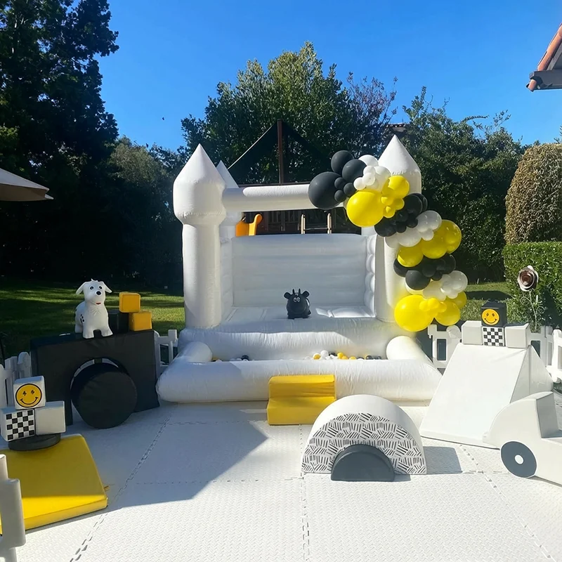 Indoor outdoor 100% PVC Inflatable Bounce House With Ball Pit Water pool kids game jumping castle Commercial Rental equipment