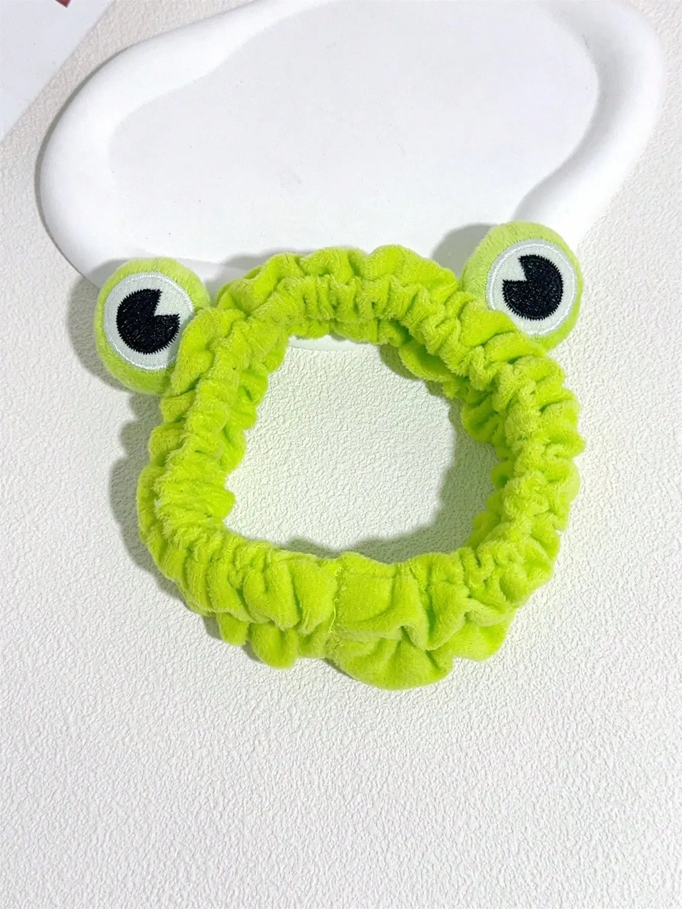 1 frog headband Headband face makeup cartoon cute sweet ins wind funny super cute big eyes headband hair accessories