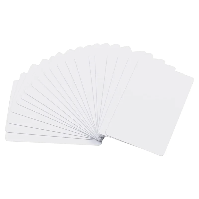 

ABFM-Premium Blank PVC Cards, CR80 30Mil Graphic Quality White Plastic Cards For Photo ID Badge Printers