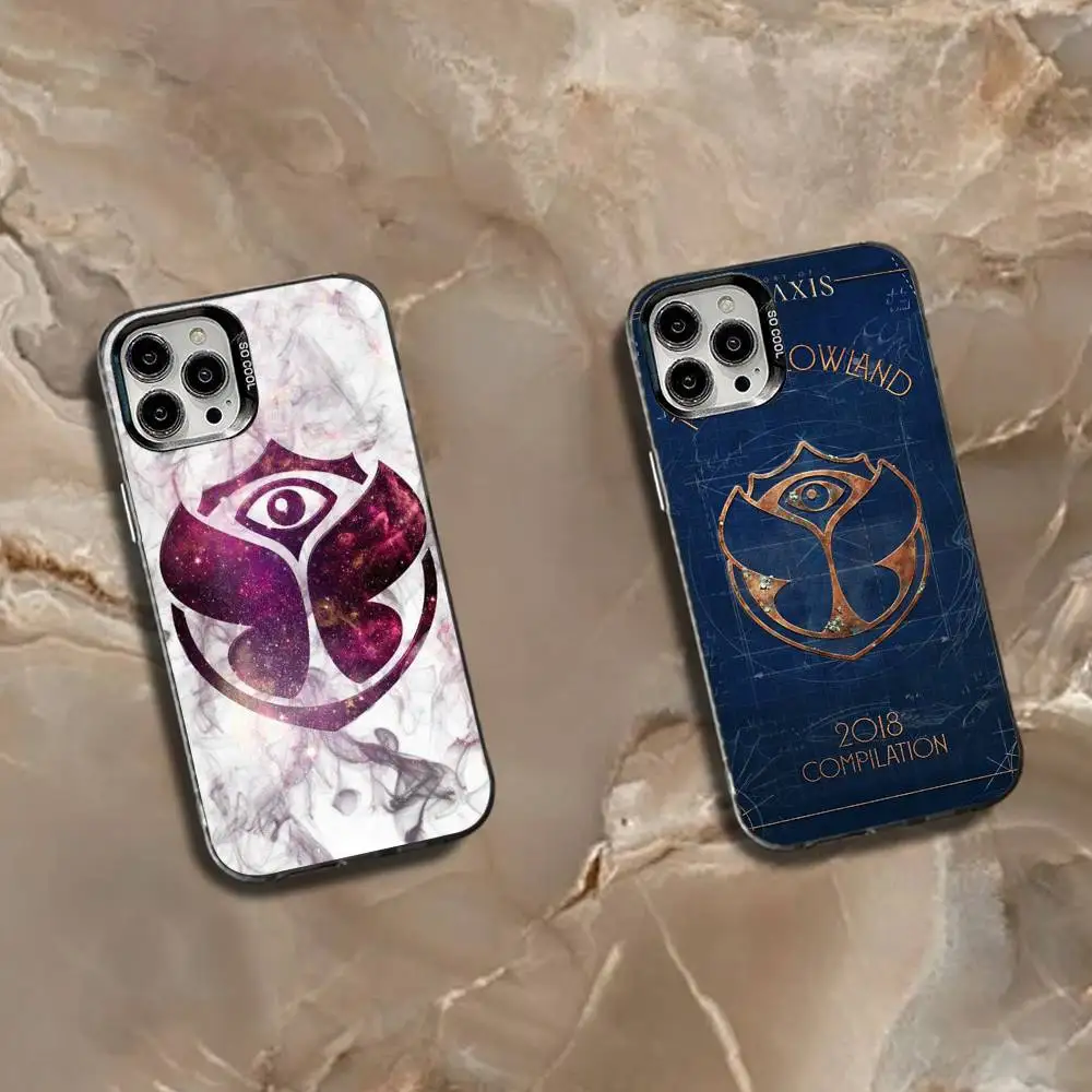 

Music F-Festival Tomorrowland Phone Case For iPhone 16,15,14,13,12,11,Mini,Pro,SE,MAX White Matte Shockproof Cover