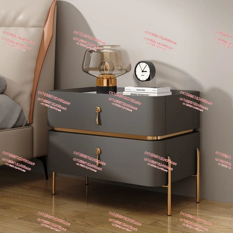 Display 50*50*40cm Bedside Table Slate Night Stand Bedroom Solid Wood  Furniture Organizer Storage Cabinat 2 Drawer WRXYH