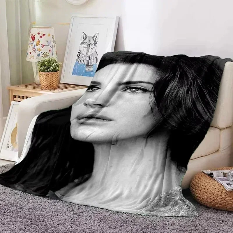 2026 Fashion Lana Del Rey Singer Laddy Grant Soft Flannel Blanket,Throw Blanket Comfortable Blanket For Picnic Beds Sofa Home Be