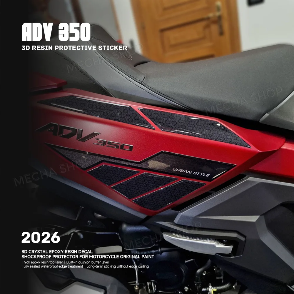 For ADV 350 ADV350 2022 2023 2024 2025 2026 Seat Base Protection 3D Stickers