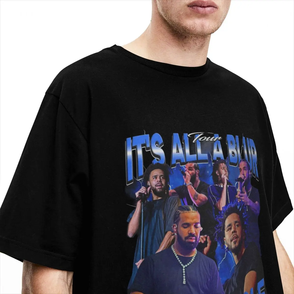 Hip Hop Drake J Cole Bootleg Merch T-Shirt for Men Women About First Person Shooter Cotton Tees Crewneck Short Sleeve Clothes