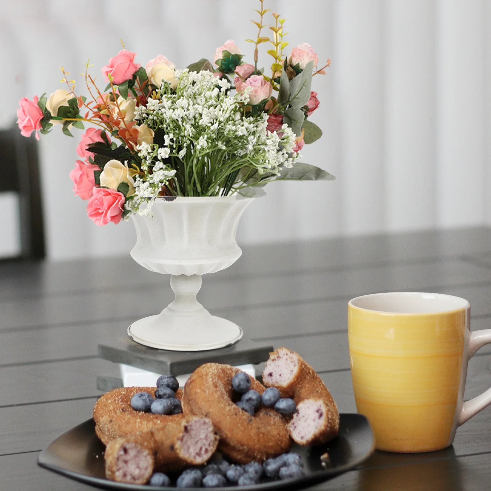 

European Style Iron Flowerpot Vintage Plant Pot for Balcony Living Room Garden Creative Decor Pots for Indoor Plants