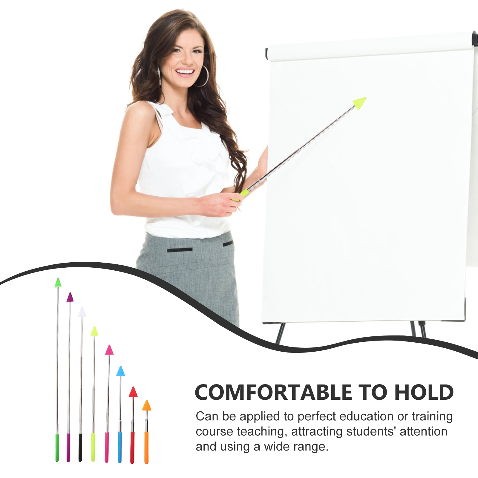 

8Pcs Teaching Stick Pointer Classroom Accessory Handheld Indicator Practical Display Instructional Tool for Reading Maps