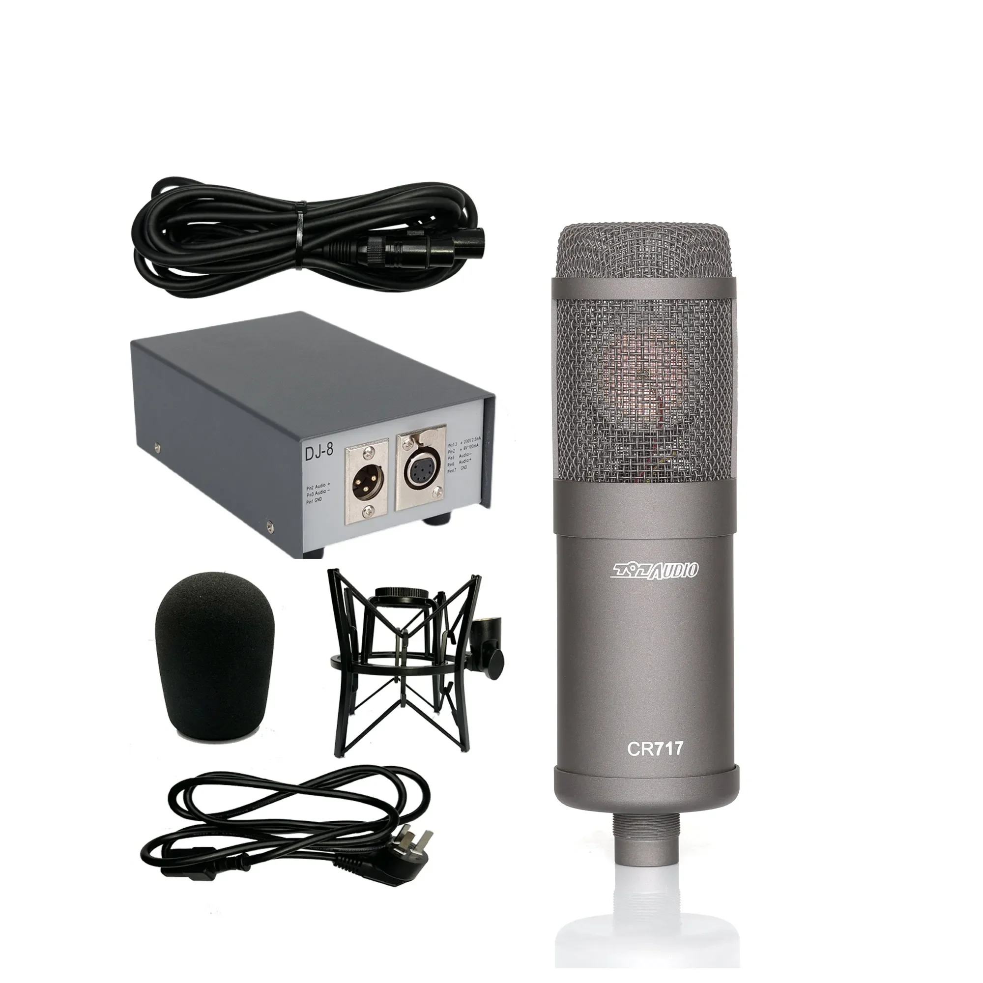 

2026 ATCR03 High-End 1.1inch 34mm Large Diaphragm Capsule Vacuum Tube Condenser Microphone Professional Studio Recording