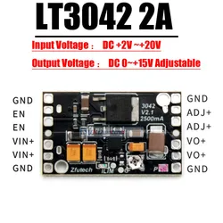 LT3042 2A Low Noise RF Linear Voltage Regulator Power Supply Module DC-DC Step-down 1.2V 3.3V 5V 6V 9V 12V 15V Audio ADC DAC