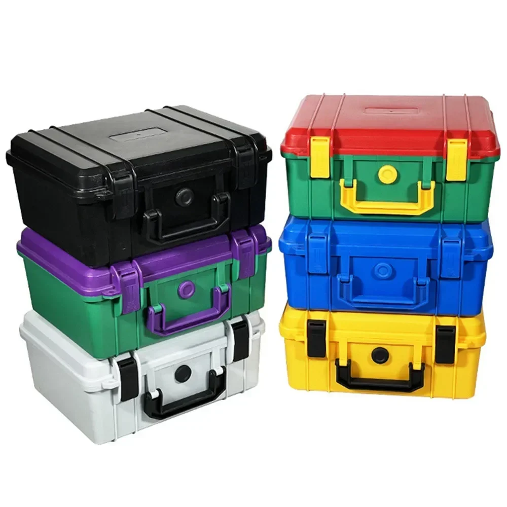 Multi-color Storage Tool Box Waterproof Handheld Safety Moisture-proof Portable ABS Tool Box Fall-resistant Safety Equipment