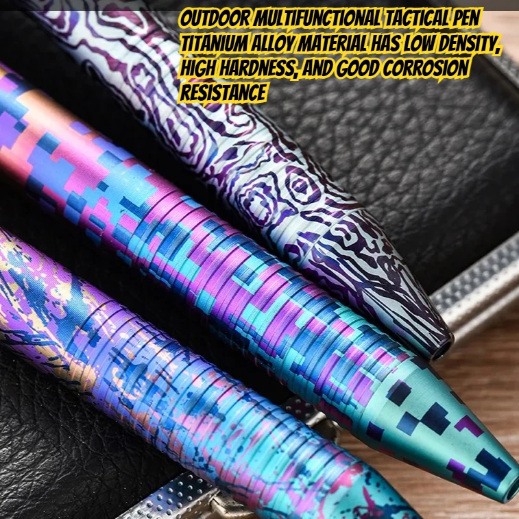 New Colorful Titanium Alloy Outdoor Multi Functional Tactical Pen Portable Hiking Camping Personalized Writing EDC Tool - Image 3