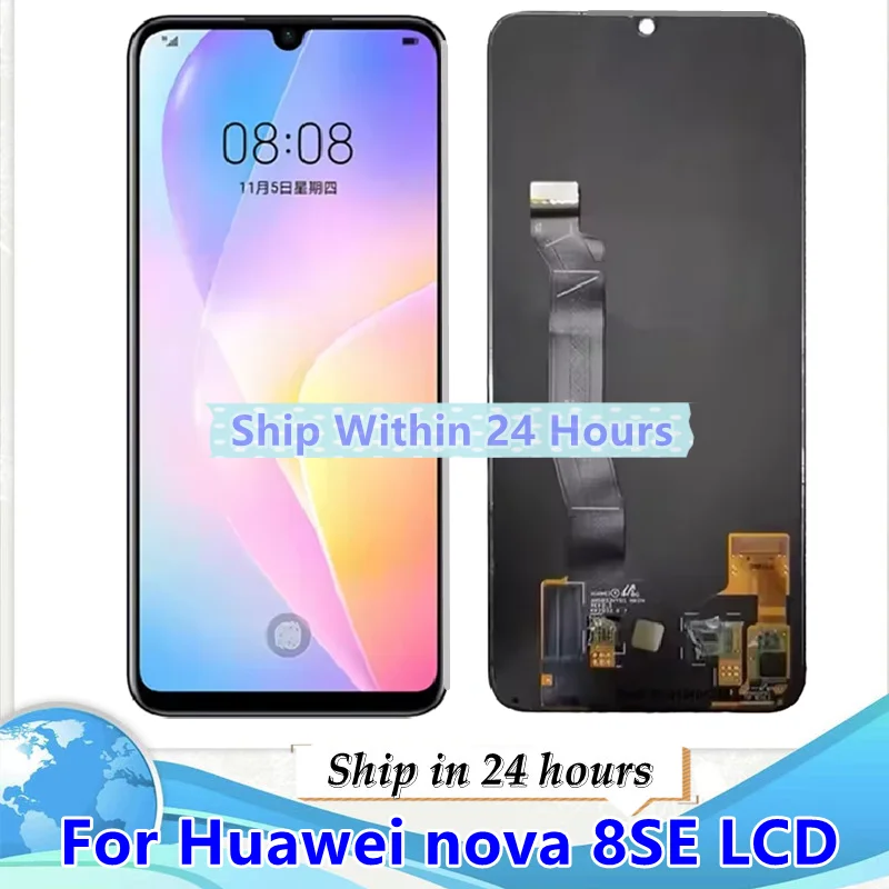 amoled-lcdタッチスクリーンアセンブリの交換653インチhuawei-nova-8-sejsc-al50-jsc-an00に適しています
