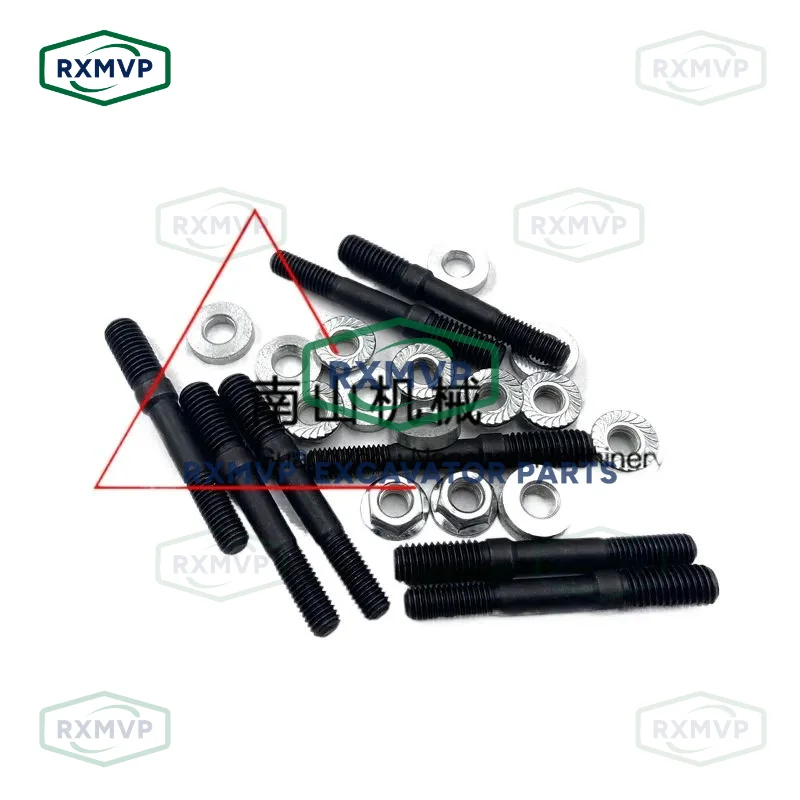 For SDLG 135/150 Vol-vo EC140B/140D Deutz D4D Engine Exhaust Branch Pipe Screw Excavator Accessories1