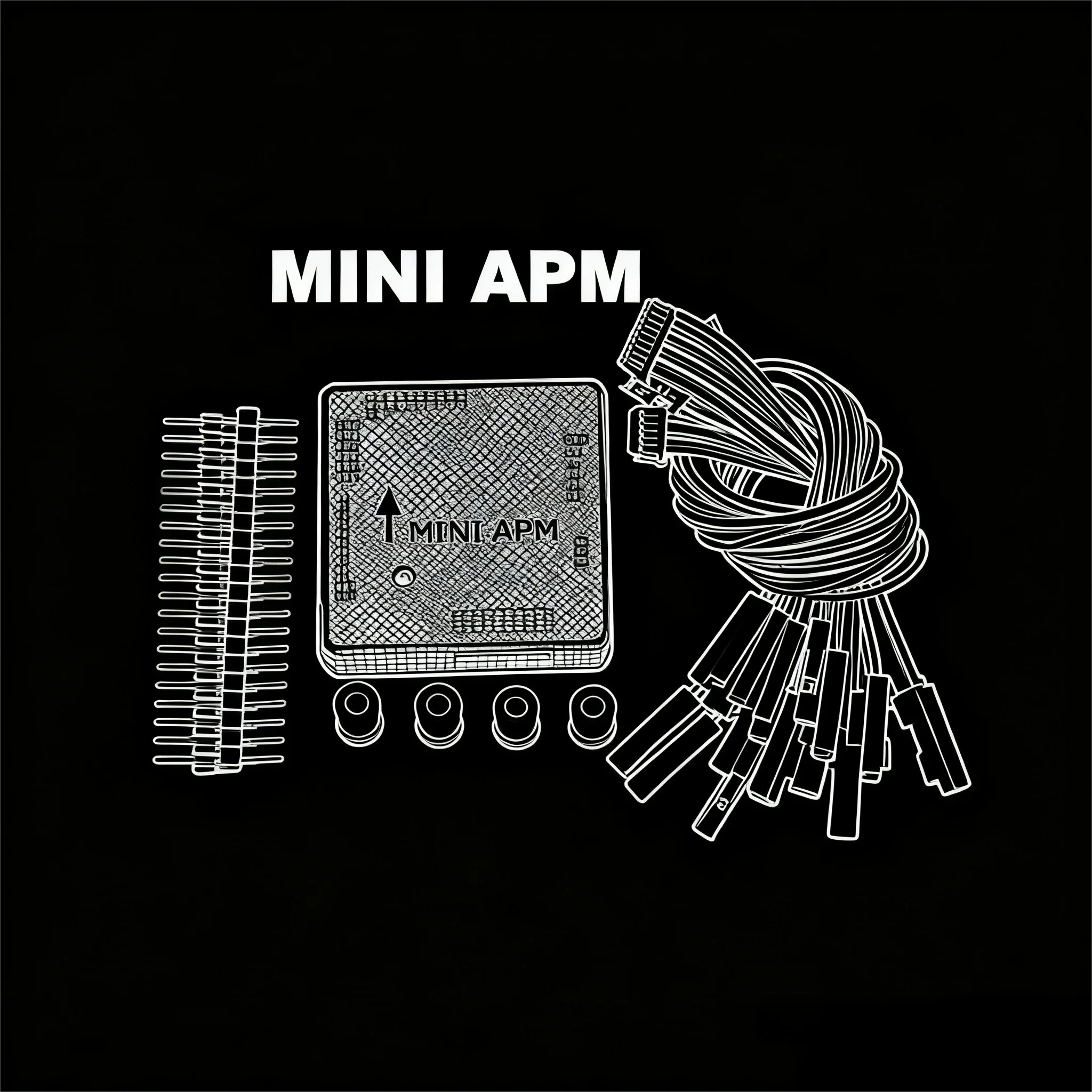 

HanNiu MINI APM With casing V3.3 Flight Controller Ardupilot RC Quadcopter Multicopter APM2.8 Plane