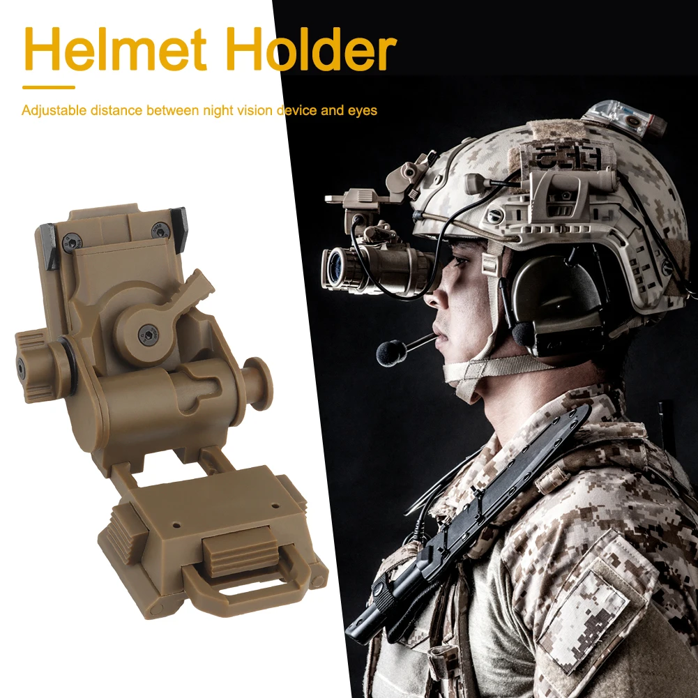 L4G24 NVG Mount Bracket Holder Foldable Night Vision Goggles Mount Helmet Stent for PVS15 PVS18 PGPNVG18 Goggles