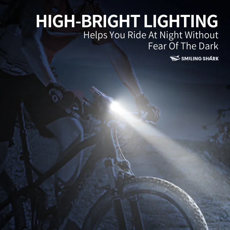 Outdoor High Brightness Riding Light Flashlight Zoom Rechargeable Super Bright Flashlight High Lumens Tactical Flashlight