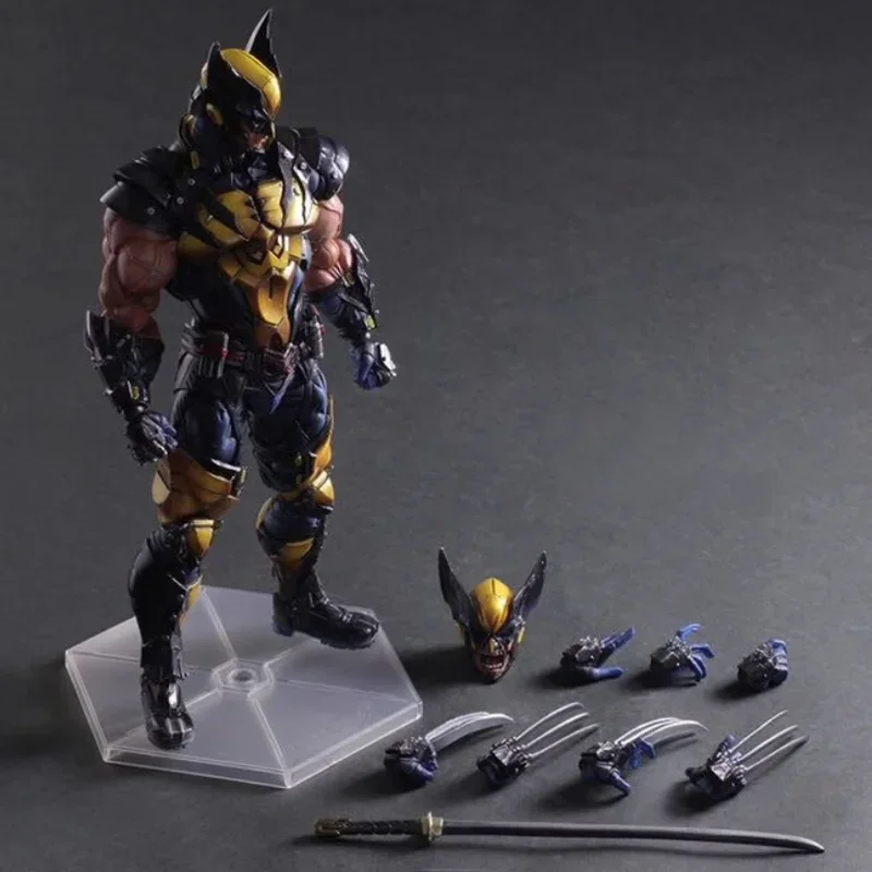 

Play Arts 26cm X-Men Wolverine Action Figure Model Toys Joint Movable Doll Toy Cartoon Decoration Statue Children Gift