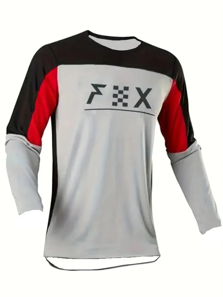 Langärmliges Herren-Sportshirt für Mountainbike, Motorrad, Offroad-Fahrrad, Camping, für Erwachsene und Kinder, gleicher Stil – Detail 6