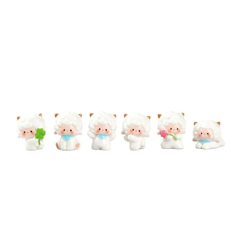 2027 Zodiac Goat Decorative Figurine Adorable Cartoon Sheep Smooth Glaze Art Craft for Home Entryway Table Decor Collectible Gi