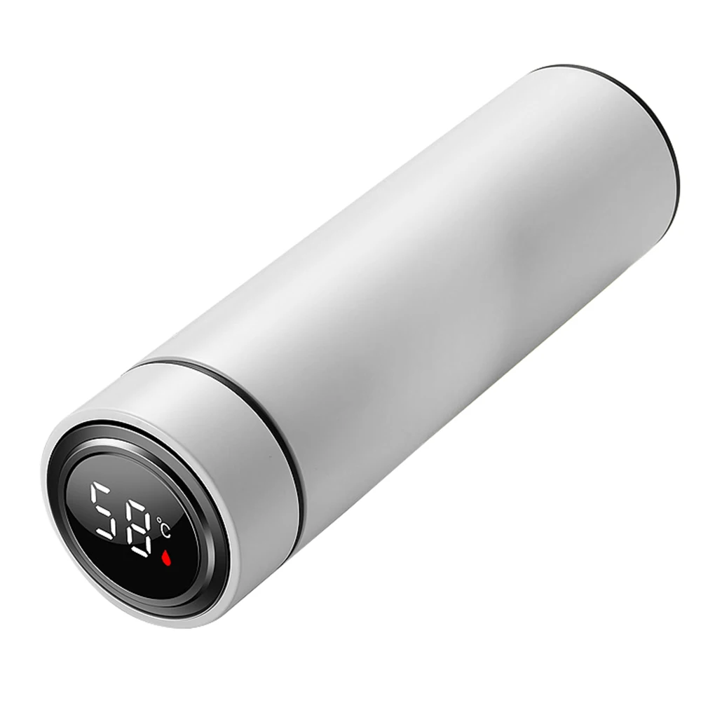 

Умная термокружка-бутылка 500 мл с вакуумной изоляцией, из нержавеющей стали 304, минималистичный дизайн, с ЖК-дисплеем, портативная