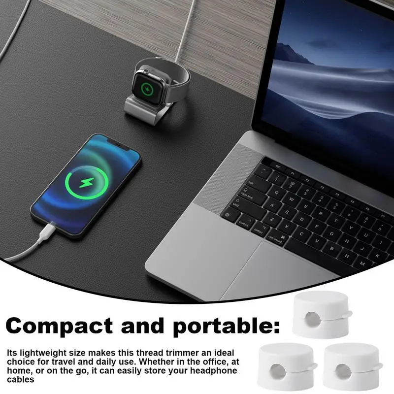 Cord Organizer Holder Charging Cable Keeper Management No Drilling Required Wire Charger Holder For USB Cables Computer Charging