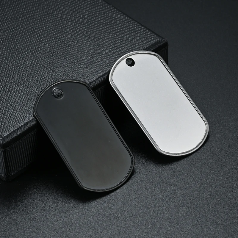 STLFS الفولاذ المقاوم للصدأ التسامي مخصص اسم علامة الكلب المعدنية ، شعار معدني معرف علامة اسم الكلب ، علامة معرف الكلب #3