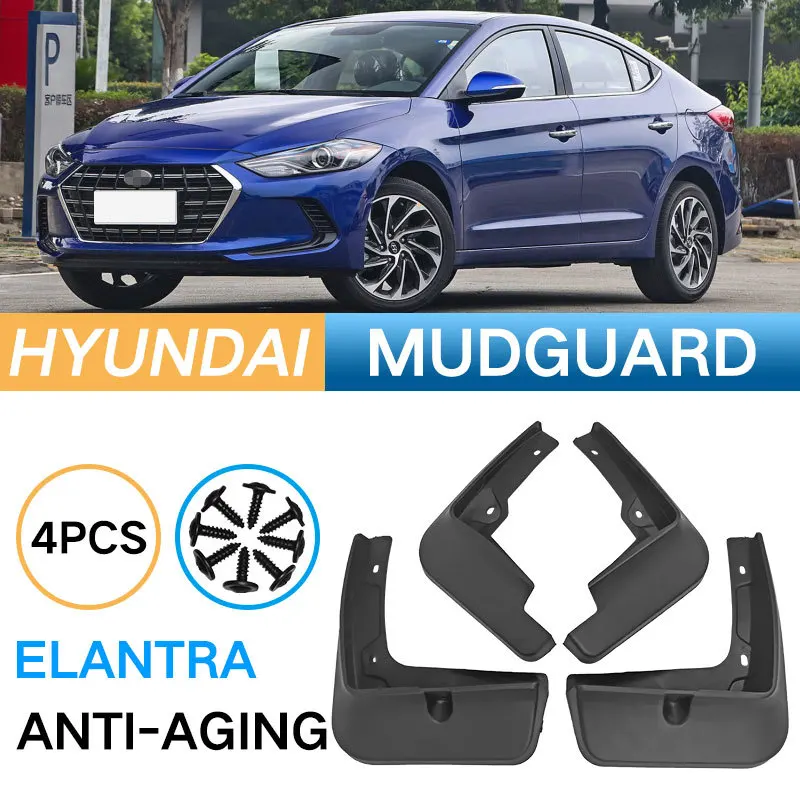 

Car Auto Fender Mud Flaps Splash Guards Mudguard for The Hyundai Elantra Road Stone Debris Protection Guard