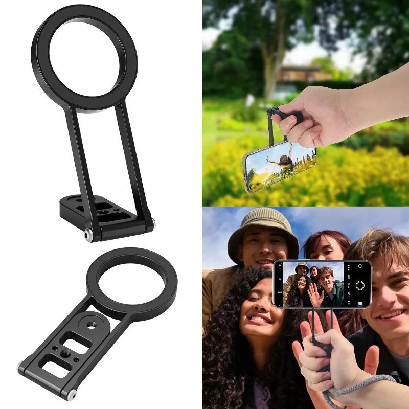 

Держатель для телефона, магнитный быстросъемный 1/4 зеркальный заполняющий светильник, складной кронштейн для палки для селфи для экшн-камеры Gopro13 Insta360