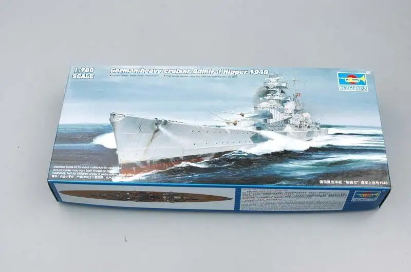 

Trumpeter 1/700 05775 немецкий адмирал хиппер 1940