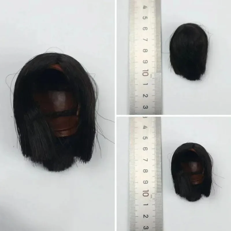 Peluca de pelo esculpida con cabeza de soldados femeninos a escala 1/6, modelo de peluca, peinados para figura de acción de 12 pulgadas, accesorios de soldado corporal, Juguetes