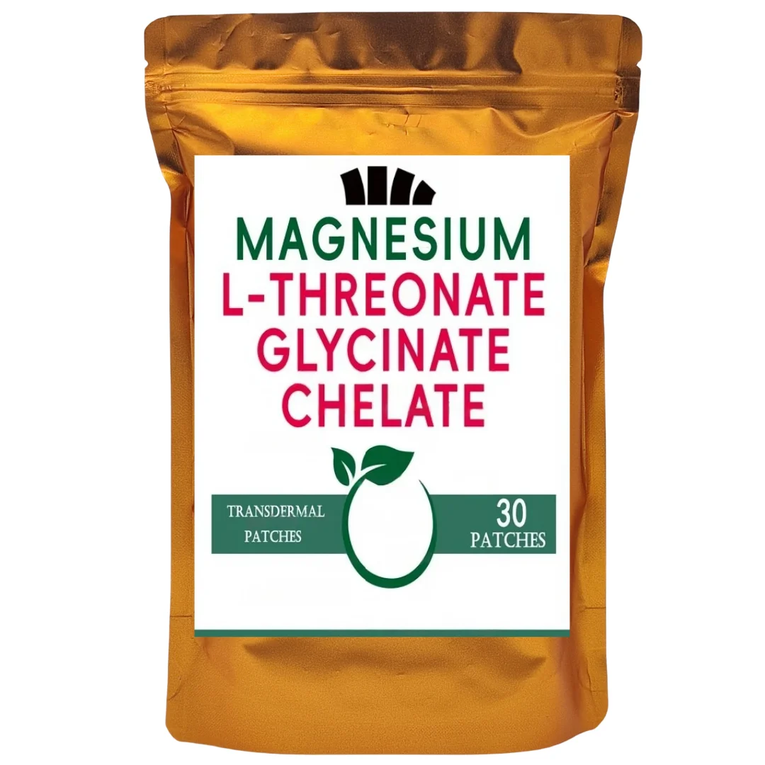 30 Patches 3in1 Magnesium L-threonate Transdermal Patches Extra Strength, Bone And Muscle Health