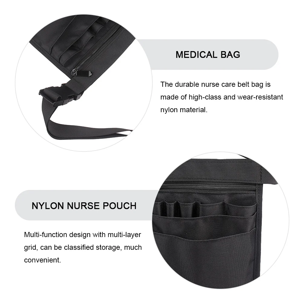 Tool Bag Nurse Pouch Tools Pocket Belt Medical Supplies Toolbox Manual Waist Flushes Storage Nylon Organizer Marker