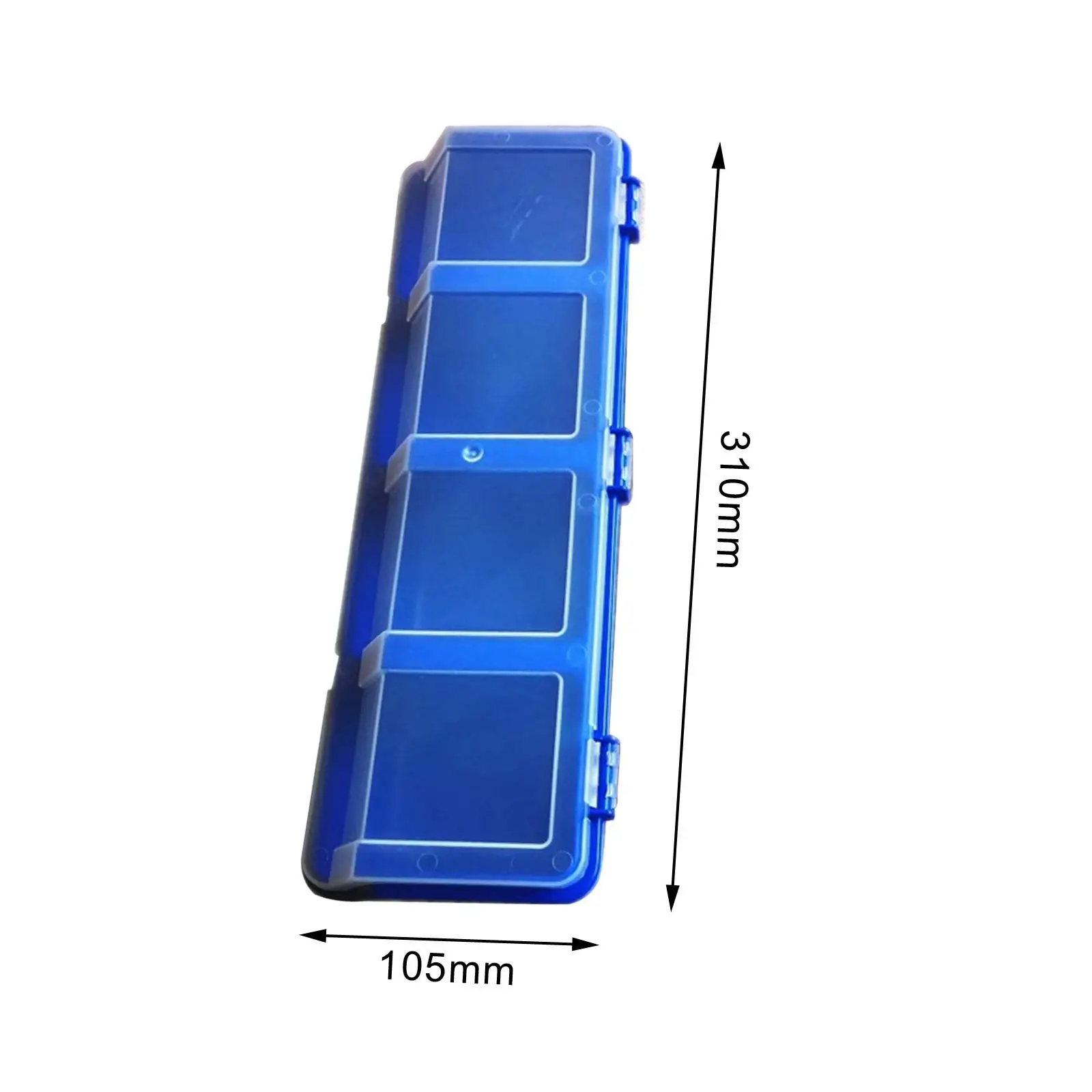 Components Screws Organizer Storage Bin 12.2x4.5x2.5inch Semi Transparent Lid with Buckles for Repairs, Jewelry Making Practical