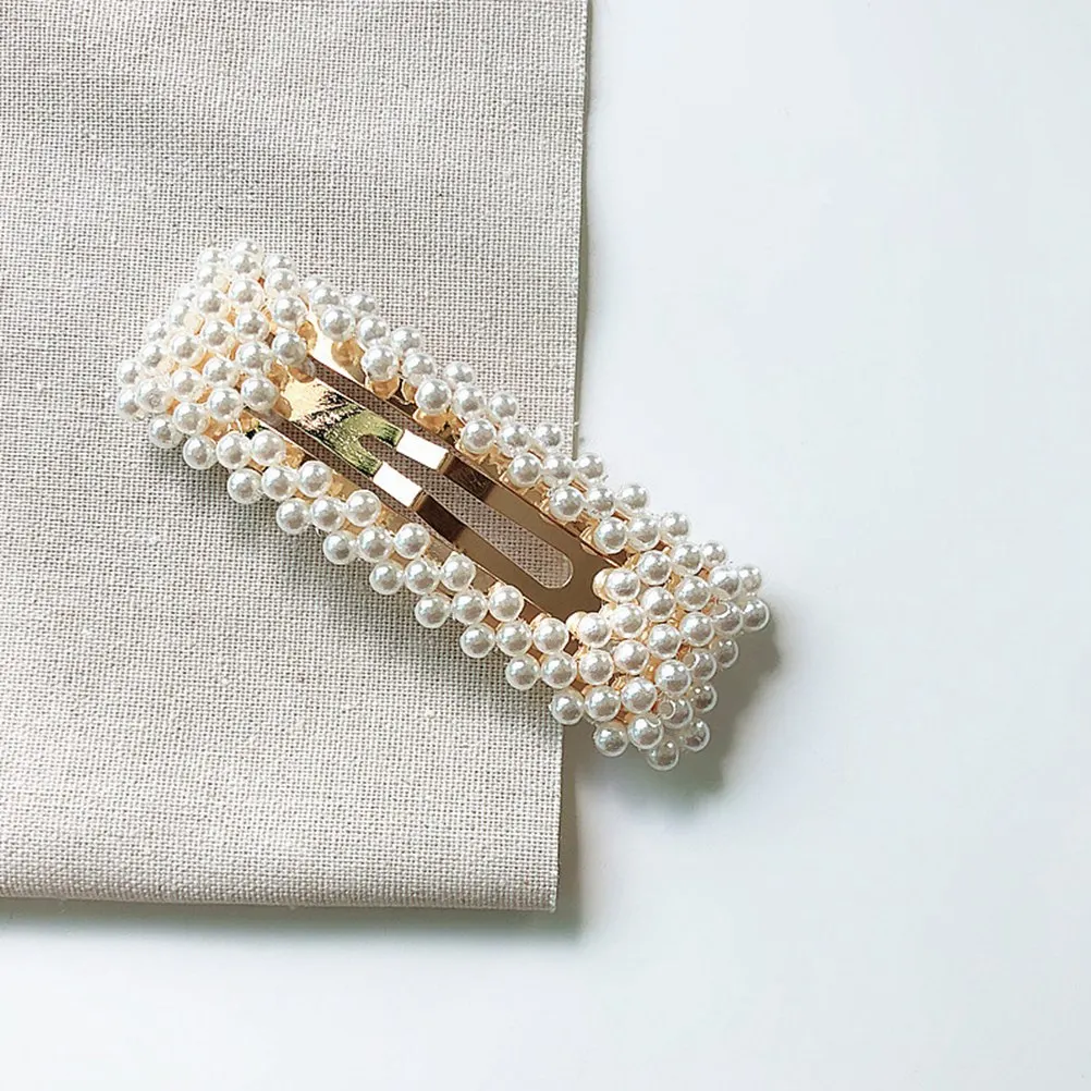 

Pearl Hair Clips Simple Elegant Women Barrettes Fashion Bobby Pins for Wedding Party Daily Life Hair Accessories