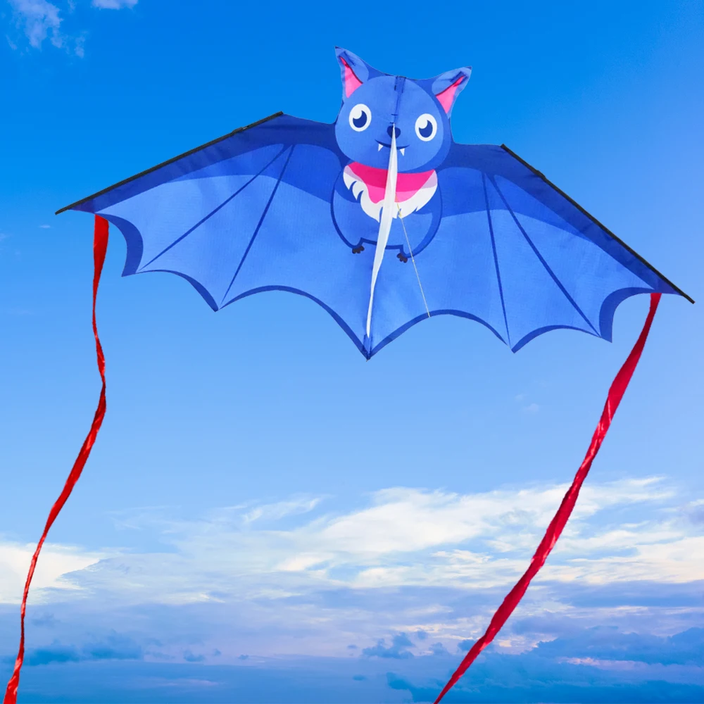 من السهل الطيران الملونة الخفافيش طائرة ورقية ذيل طويل 50 متر طائرة ورقية خط الأطفال طائرة ورقية جيدة تحلق الاطفال هدية لعبة طائرة بلاستيكية