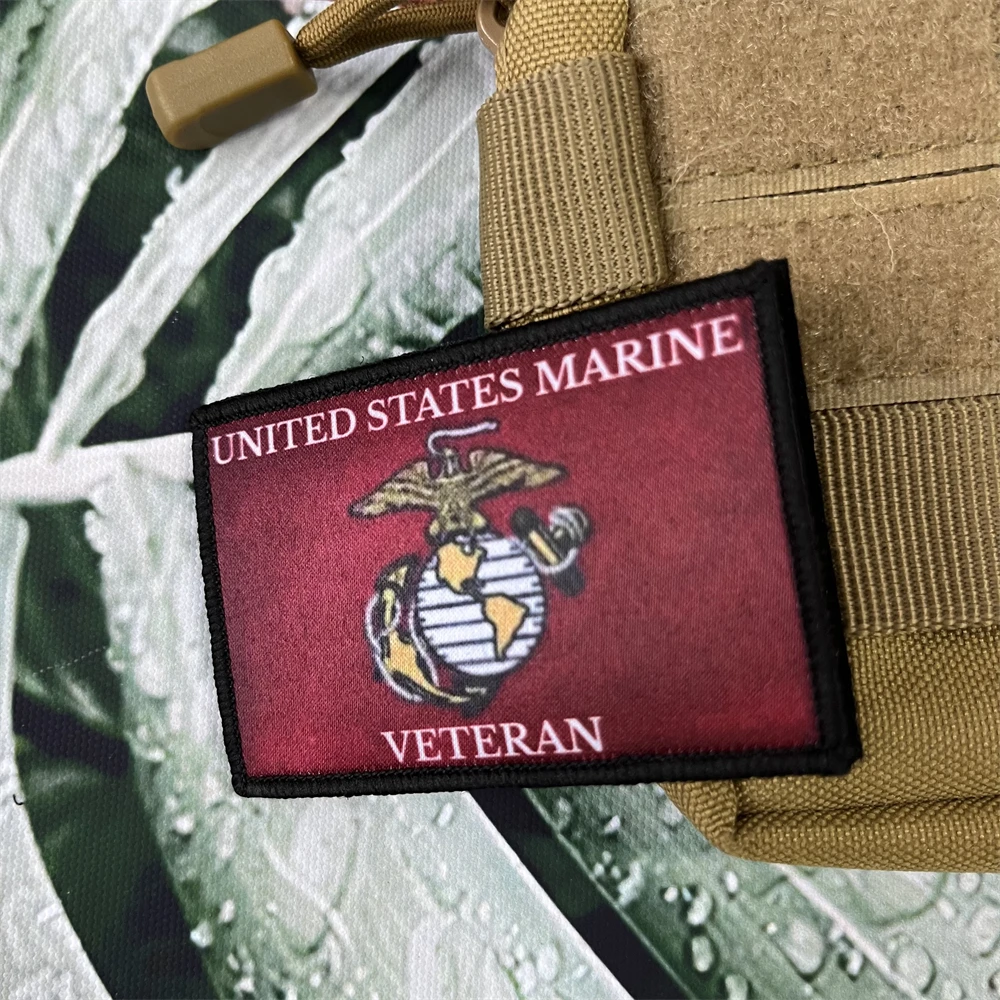 United States Marine Corps USMC Morale Badge Patches Tactical Army Backpack Hook and Loop Printed Stickers