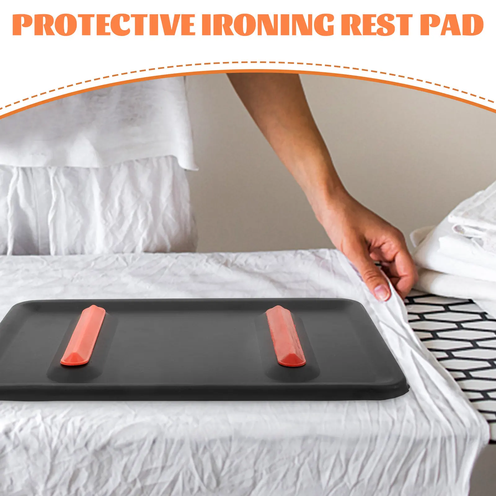 Lightweight Heat-Resistant Ironing Rest Pad Silicone Iron Mat Protective Insulation Pad for Table Ironing Board Mat Washable