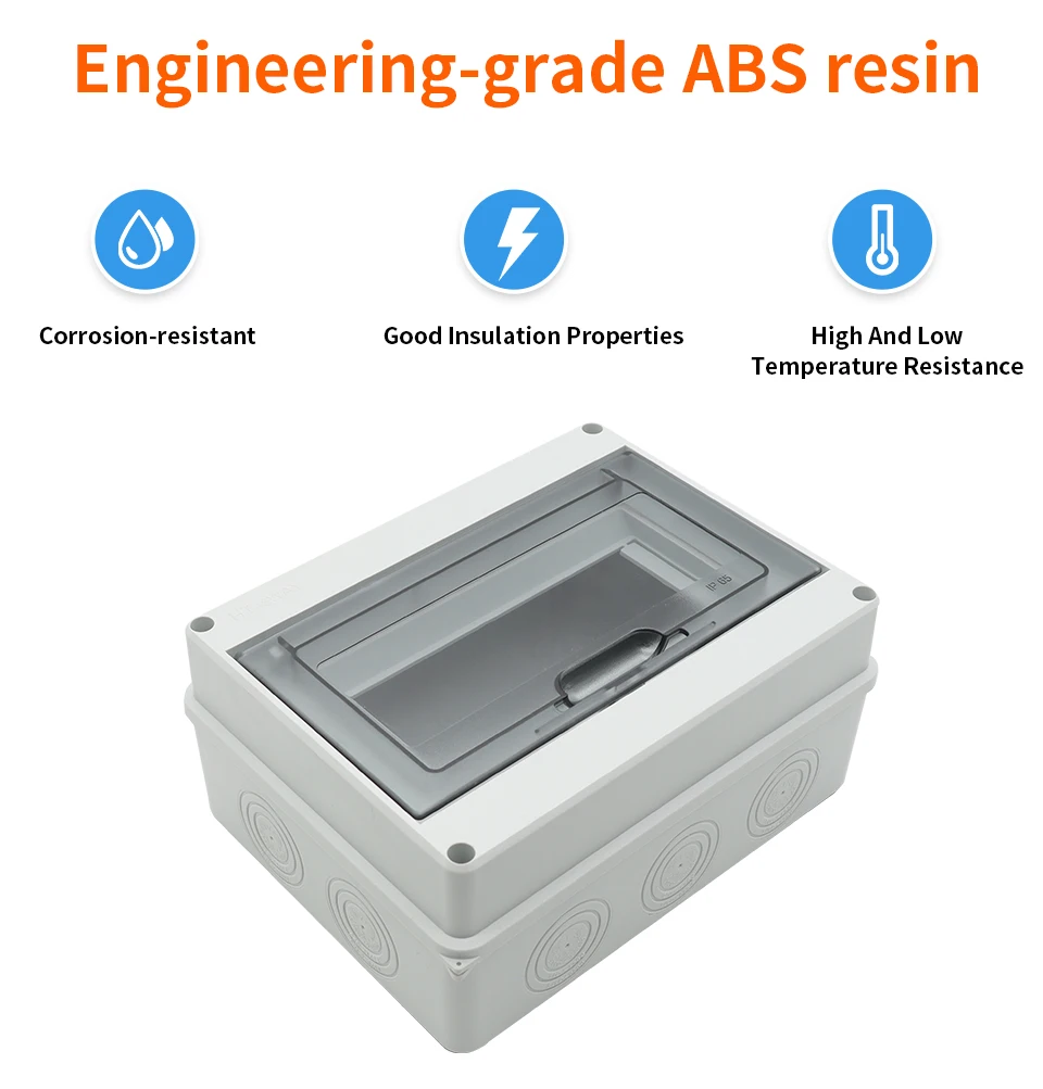 OMCH HT Serie IP65 Wasserdichte Verteilerdose ABS Elektrische Anschlussdose Outdoor-Schutzschaltergehäuse 2-24 Wege – Detail 7
