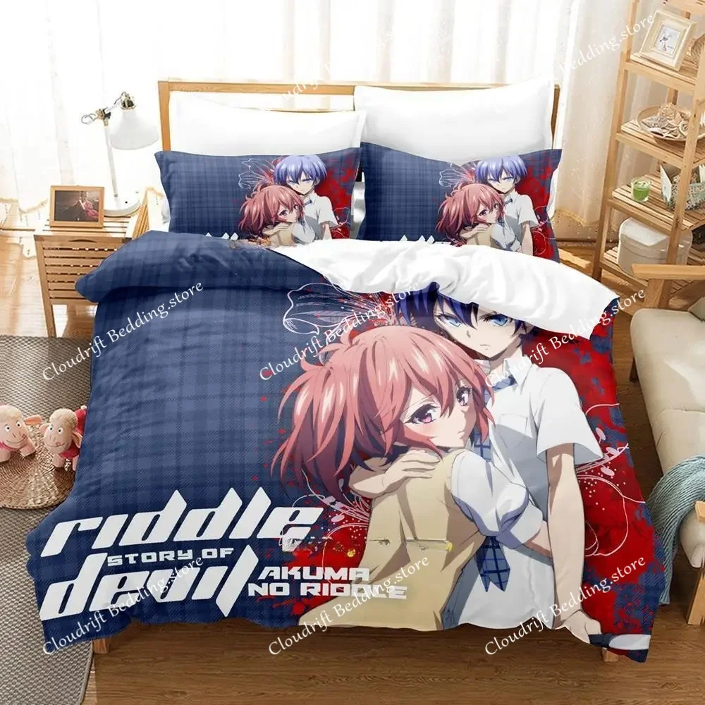 

Riddle Story Of Devil Bedding Set Single Twin Full Queen King Size Bed Set Adult Kid Bedroom Duvetcover Sets Anime Bed Sheet Set