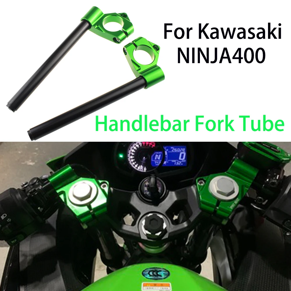 

ninja400 For KAWASAKI NINJA400 2018 2019 2020 2021 2022 Motorcycle Accessories Clip On Ons Handle Bar Handlebars Fork Tube