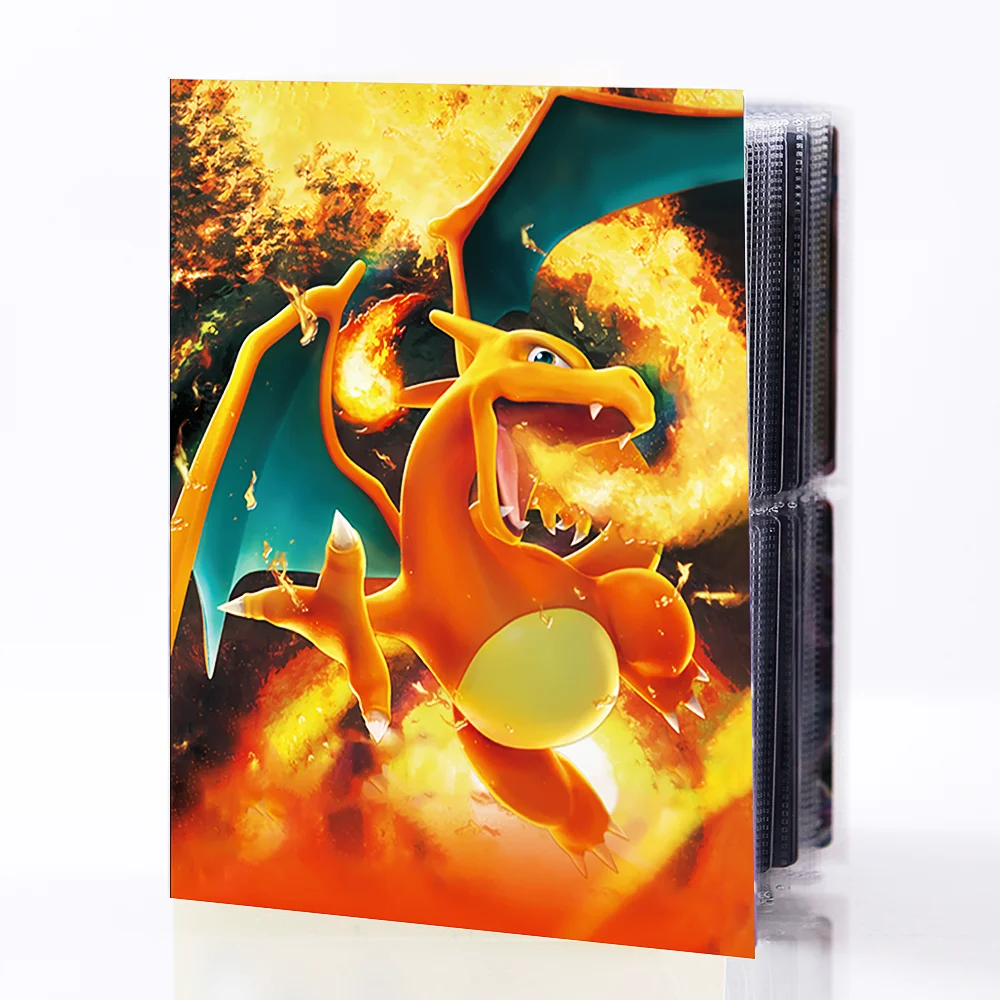 240-teiliges Pokémon-Kartenalbum, Charizard-Ordner, Sammelmappe, Display-Halter, Aufbewahrungsalbum, Geschenkbuch, Spielkartensammlung, Kartenhüllen, Schutzhüllen