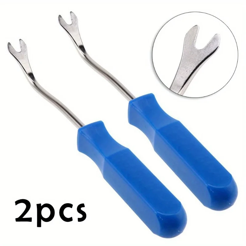 

Car Removal Tool Blue Car Door Trim Panel Fastener Nail Puller Removal Open Pry Tool Clip Plier Quickly Remove