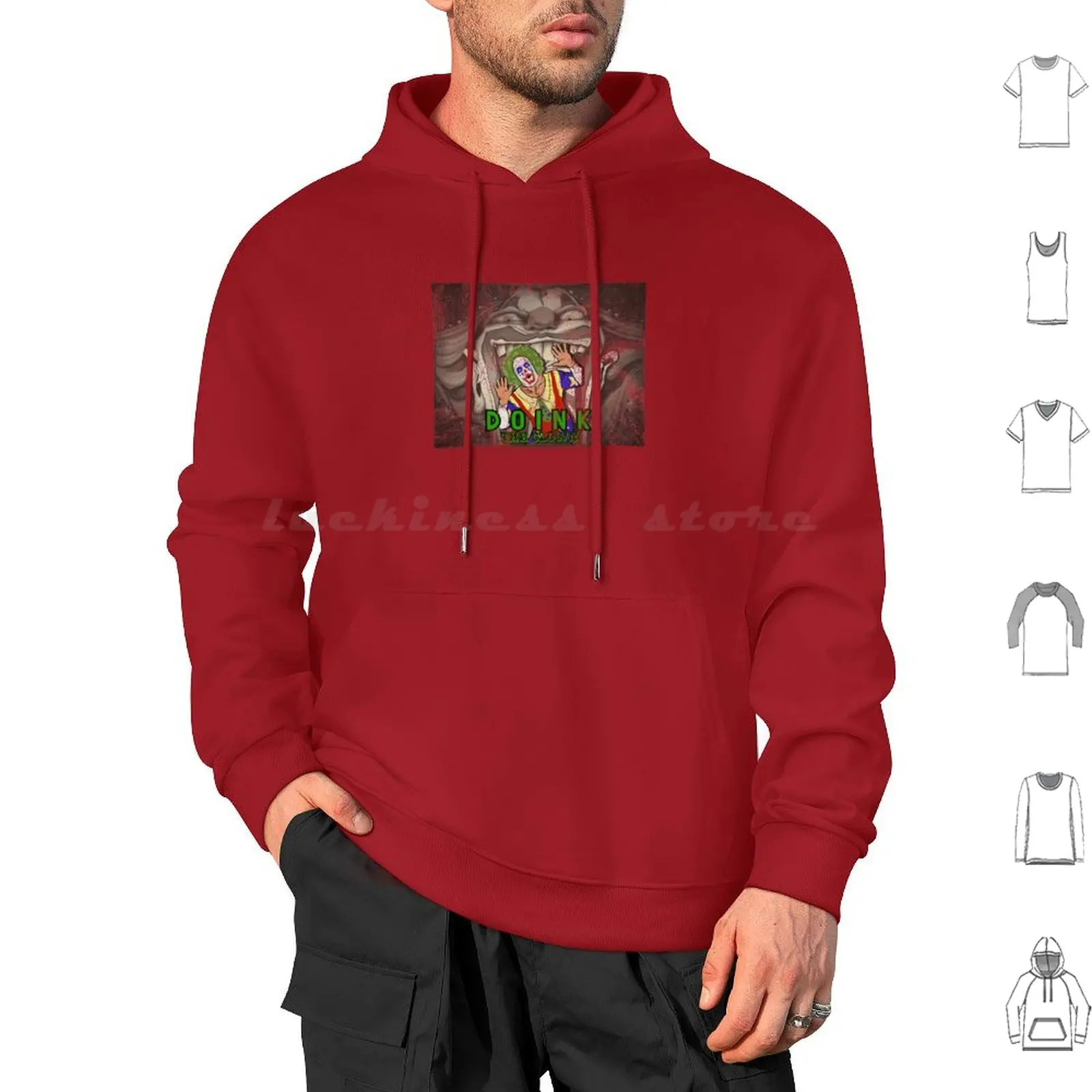 

Doink The Clown-Circus Hoodies Long Sleeve Wrestling 90S Vintage Retro Clown